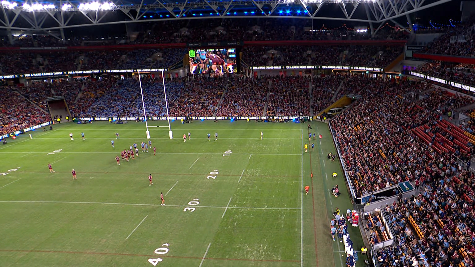 Trainer kicks ball away before ref spray