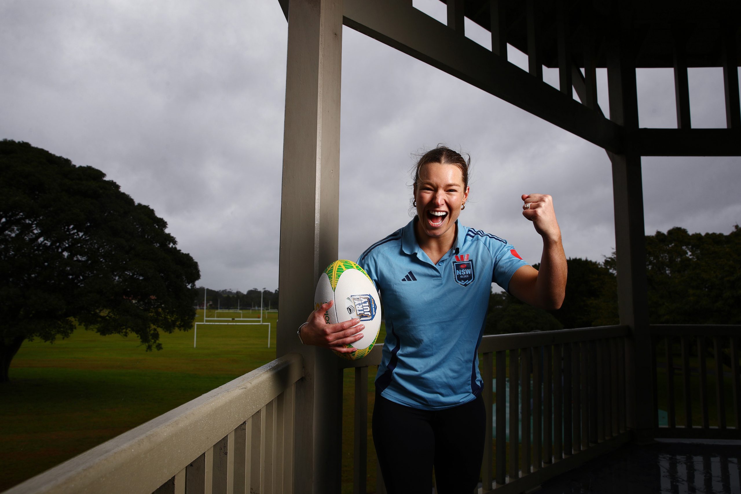 Sharks NRLW star player Emma Verran at Moore Park Sydney ahead of Sportsbets annual Try July campaign for 2025. 