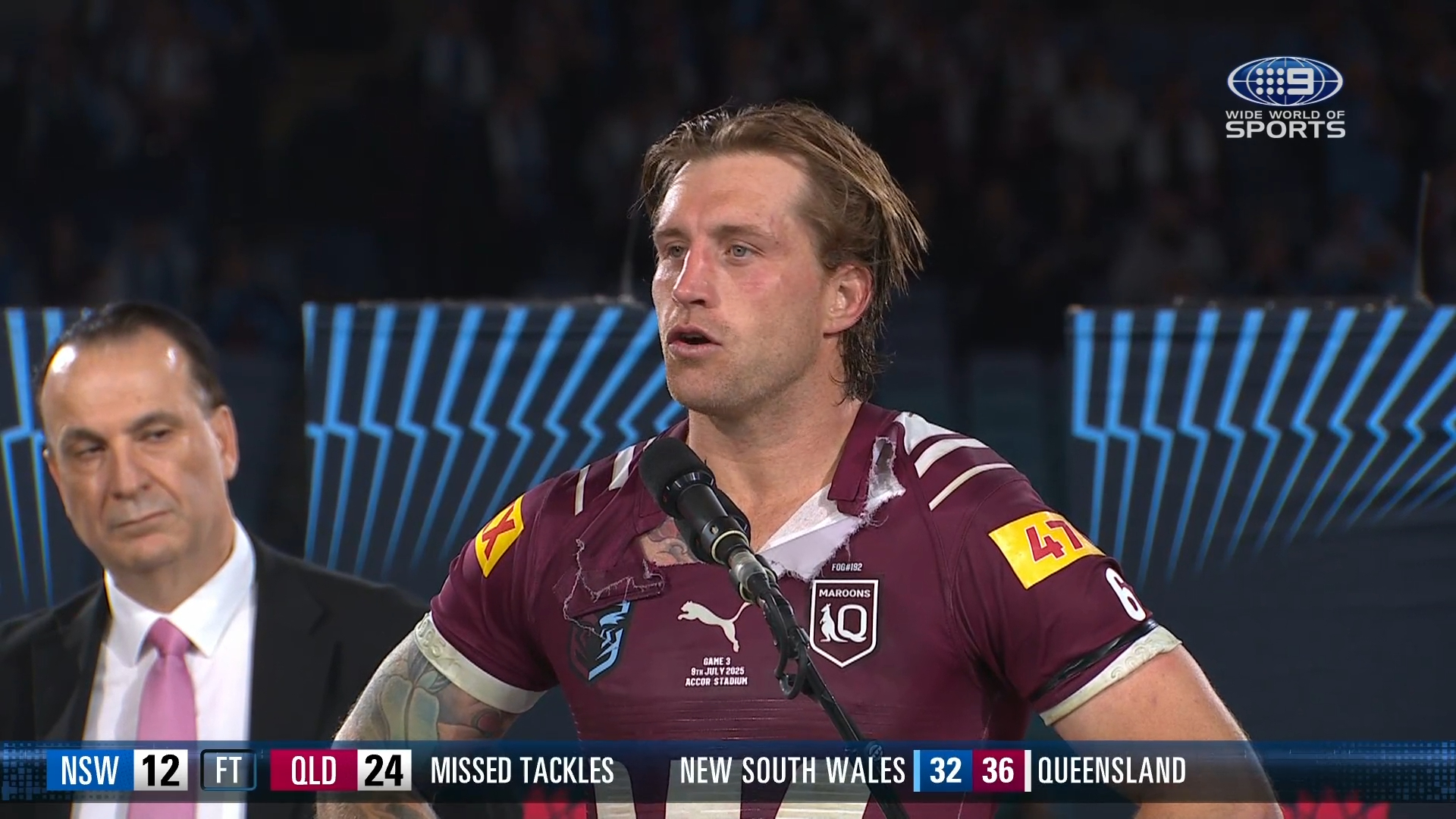 Munster sums up tough week in victory speech