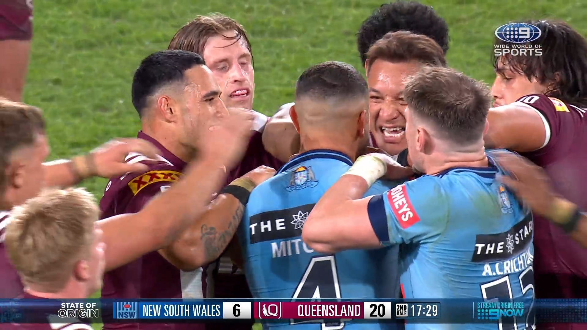 Latrell picks Papa in heated moment