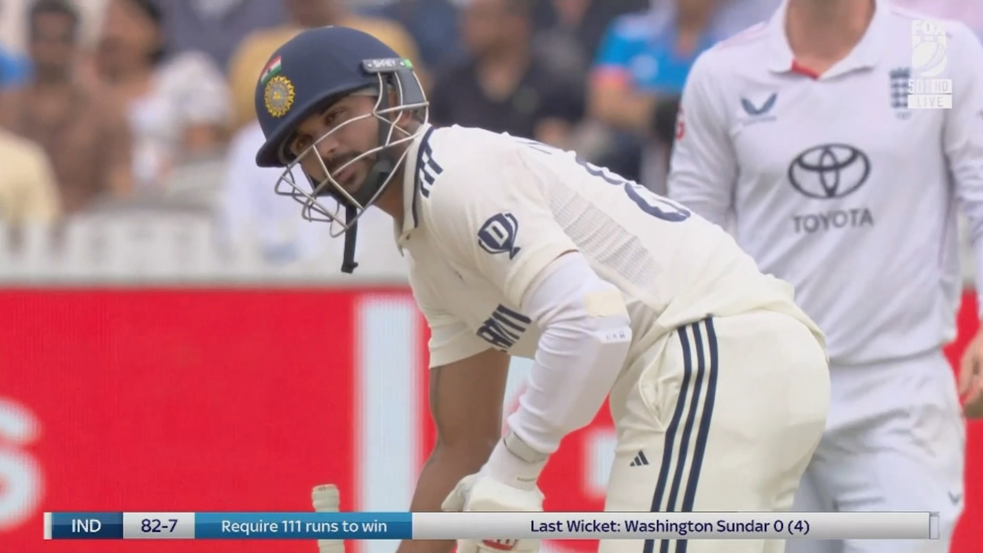 Indian tailender cops brutal sledge