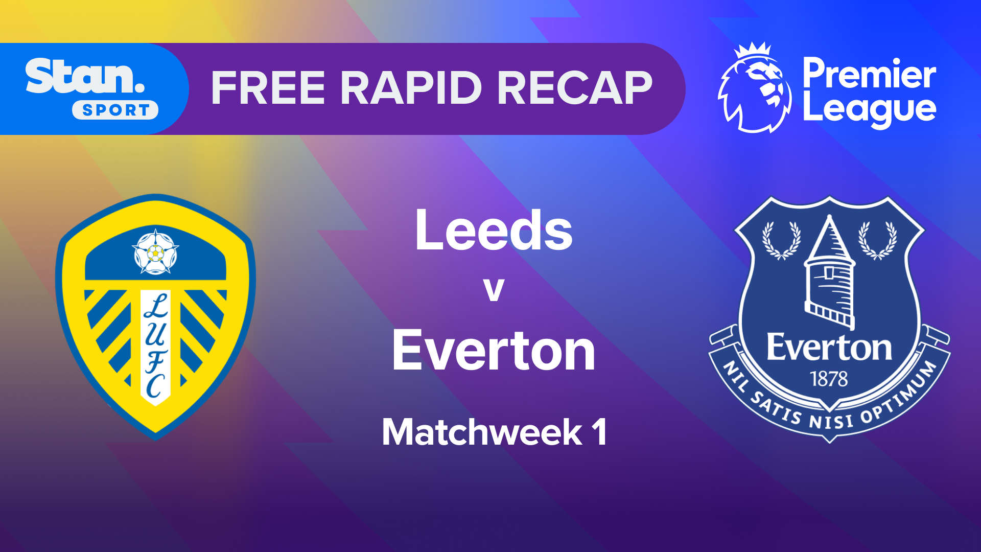 Rapid Recap | MW1: Leeds vs Everton