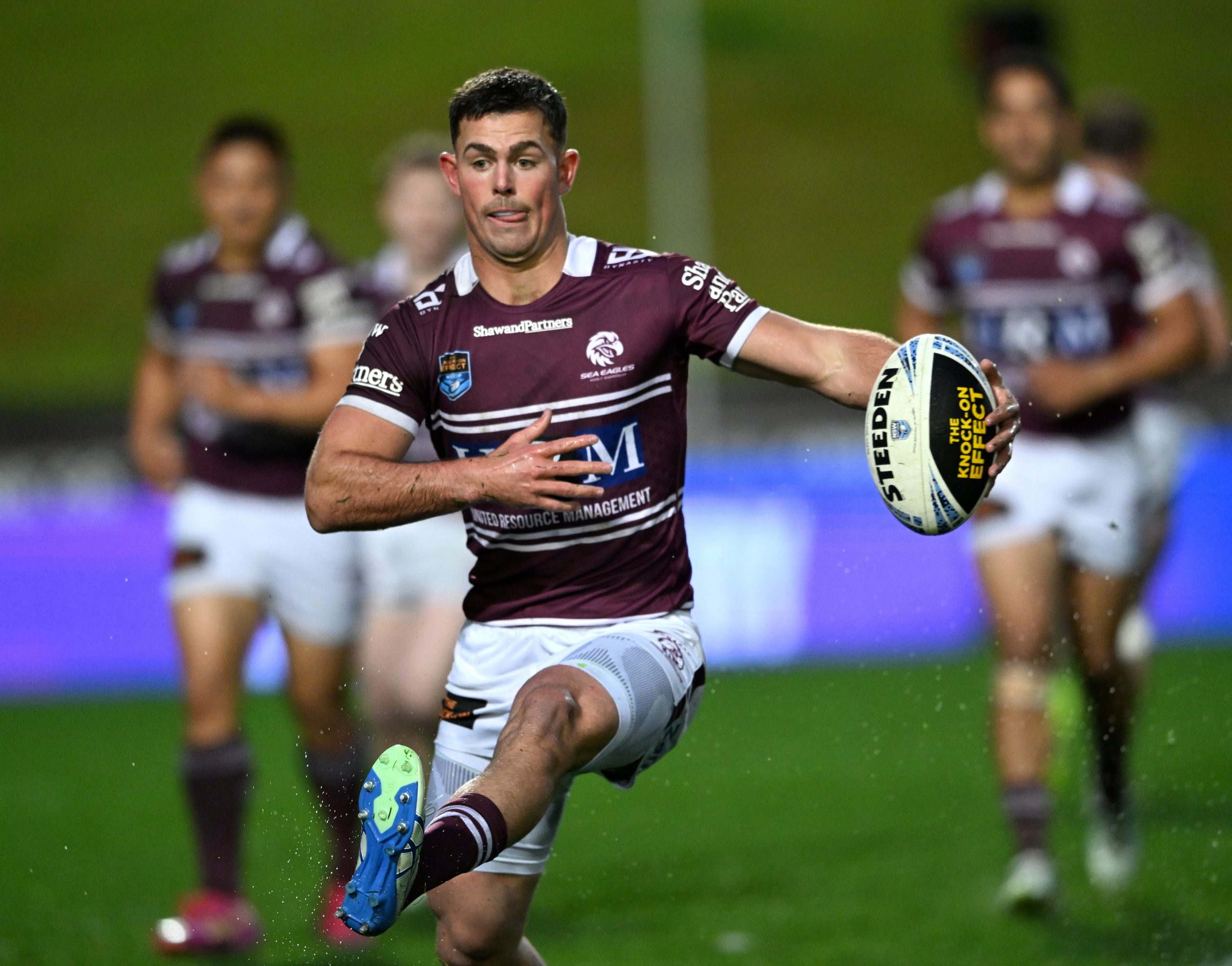 Highly rated Manly youngster Joey Walsh playing in the NSW Cup.
