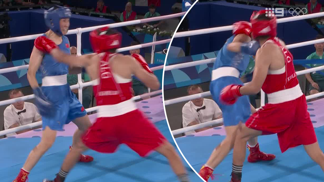 Khelif lands flurry of punches in gold-medal bout
