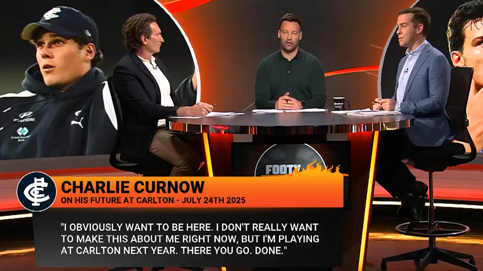 Greats urge Carlton to keep hold of Curnow