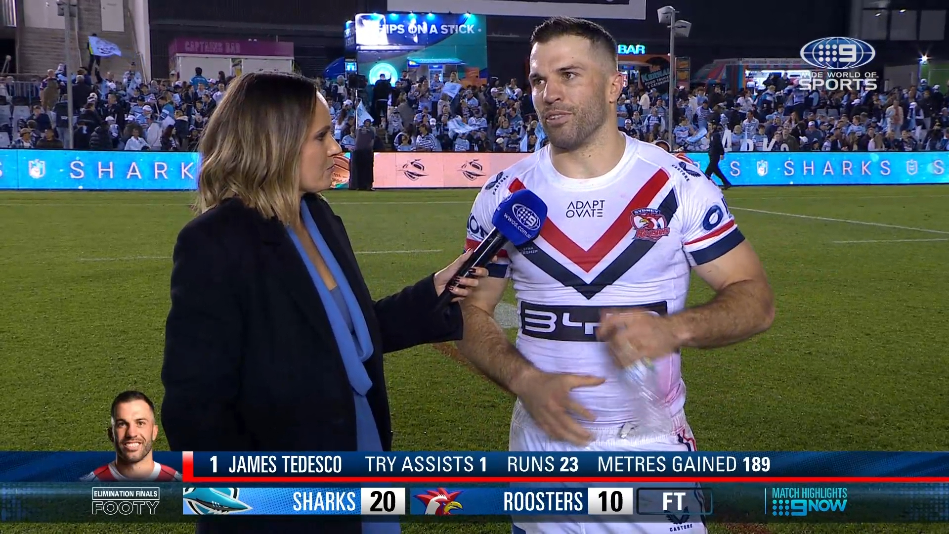 Tedesco reacts after finals exit