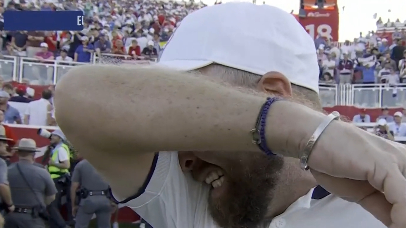 Europe star in tears after Ryder Cup win