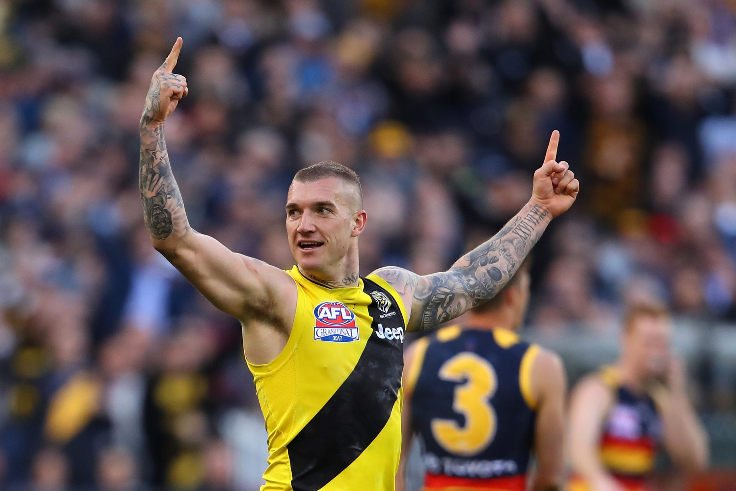 Dustin Martin in 2017.