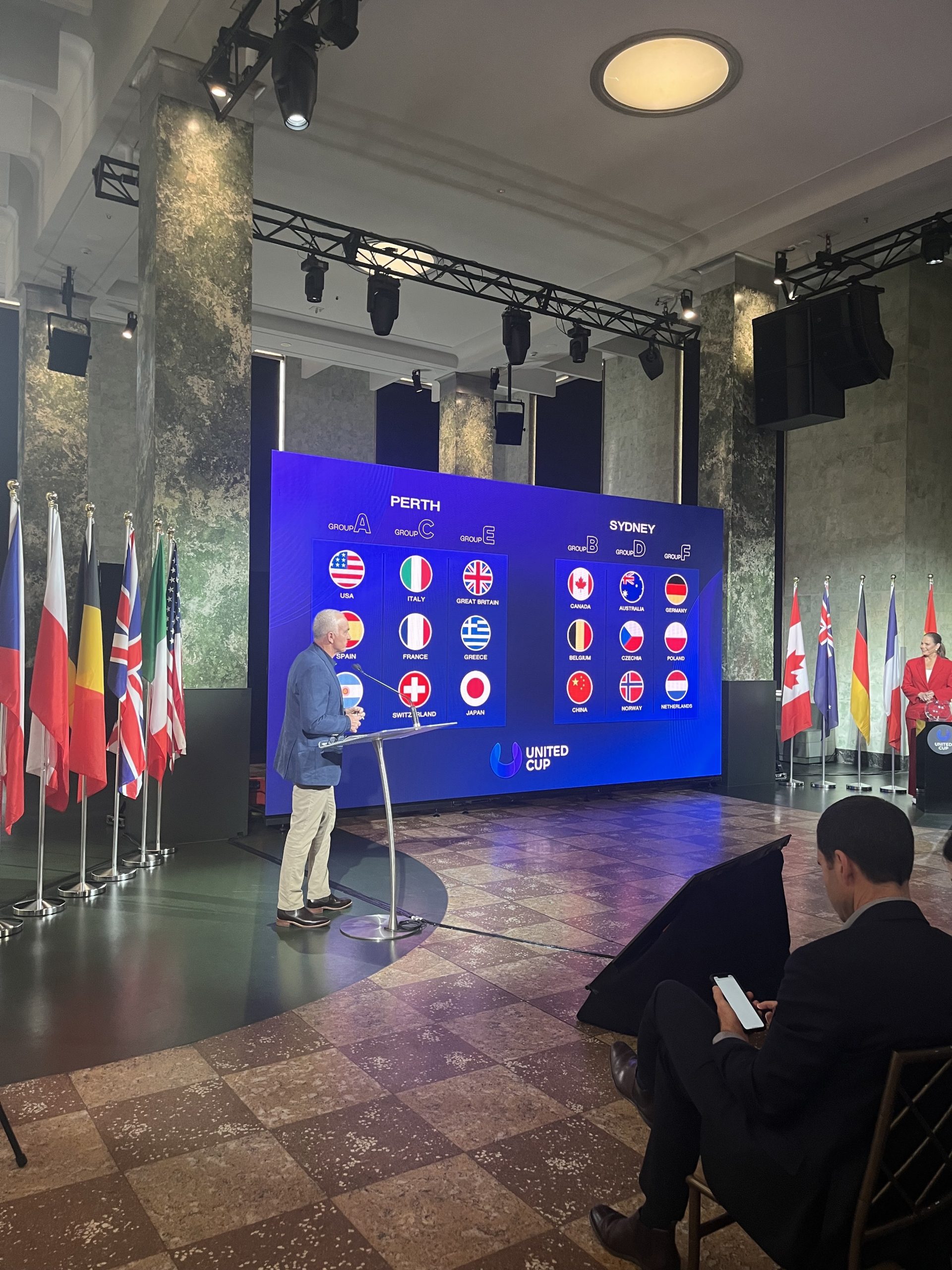 The 2026 Draw for the United Cup has 18 teams spread across Perth and Sydney. 