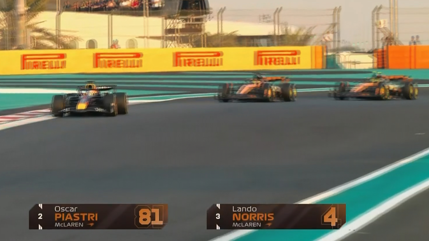 Piastri nails bold opening-lap move