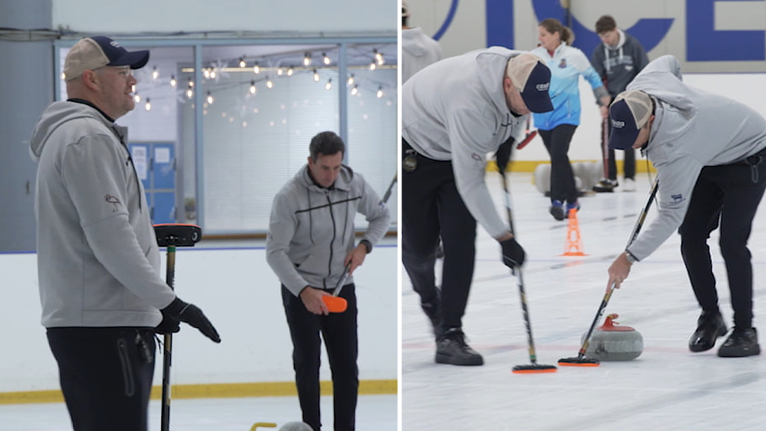 Rugby commentator chases curling dream