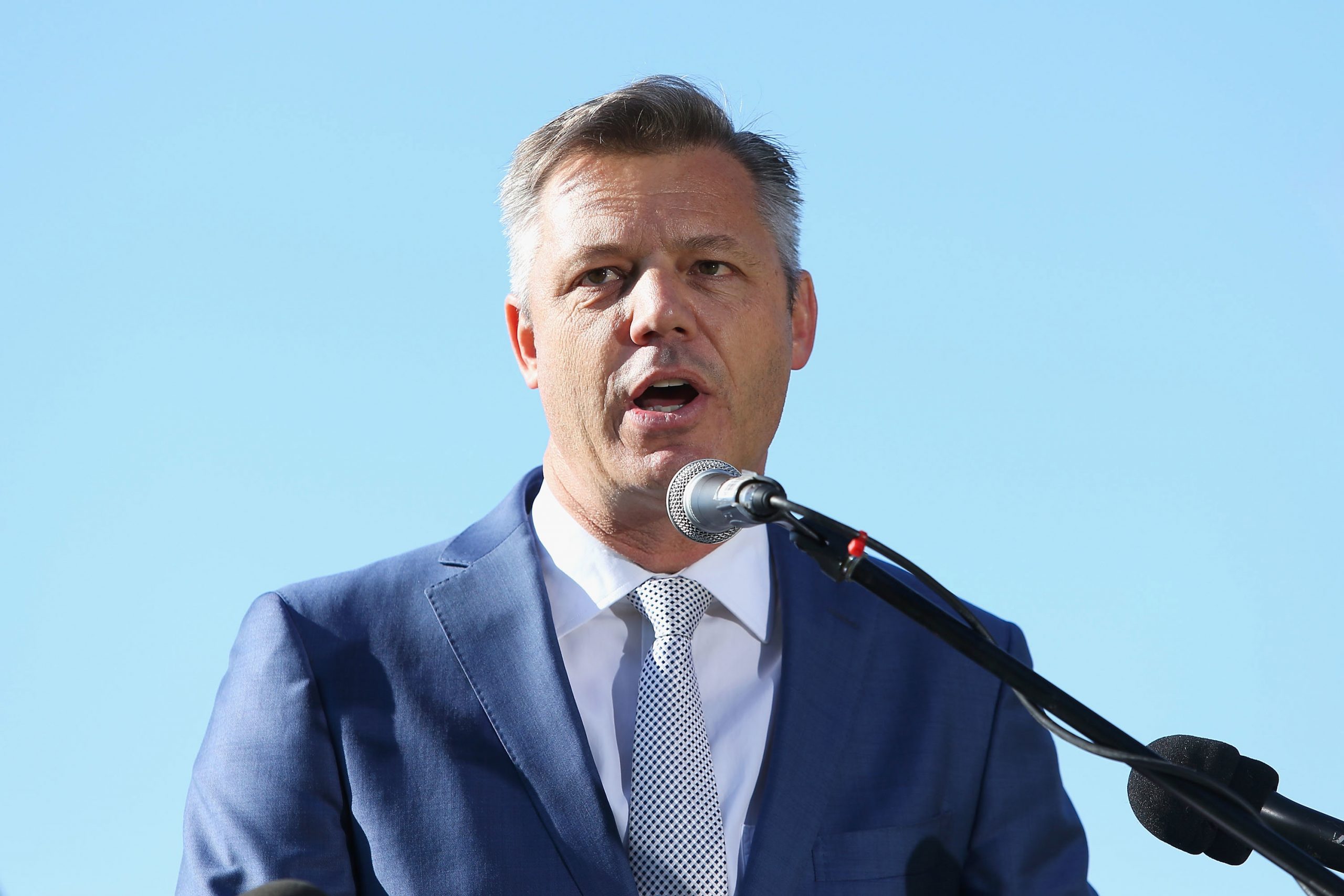 Supercars CEO James Warburton speaks during the Bathurst 1000 Legends and Heroes Media Call in The Rocks on August 23, 2017 in Sydney, Australia. (Photo by Jason McCawley/Getty Images)