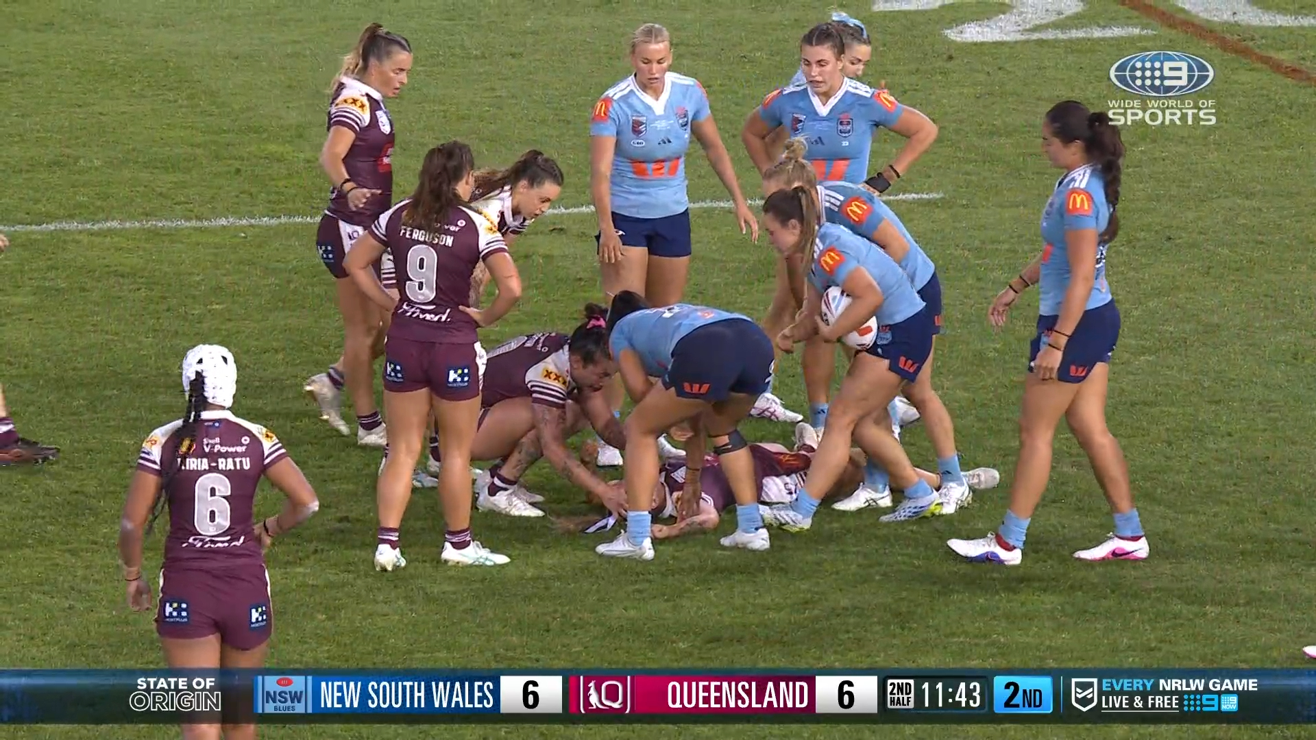 Awful scenes as Maroons star KO'd 