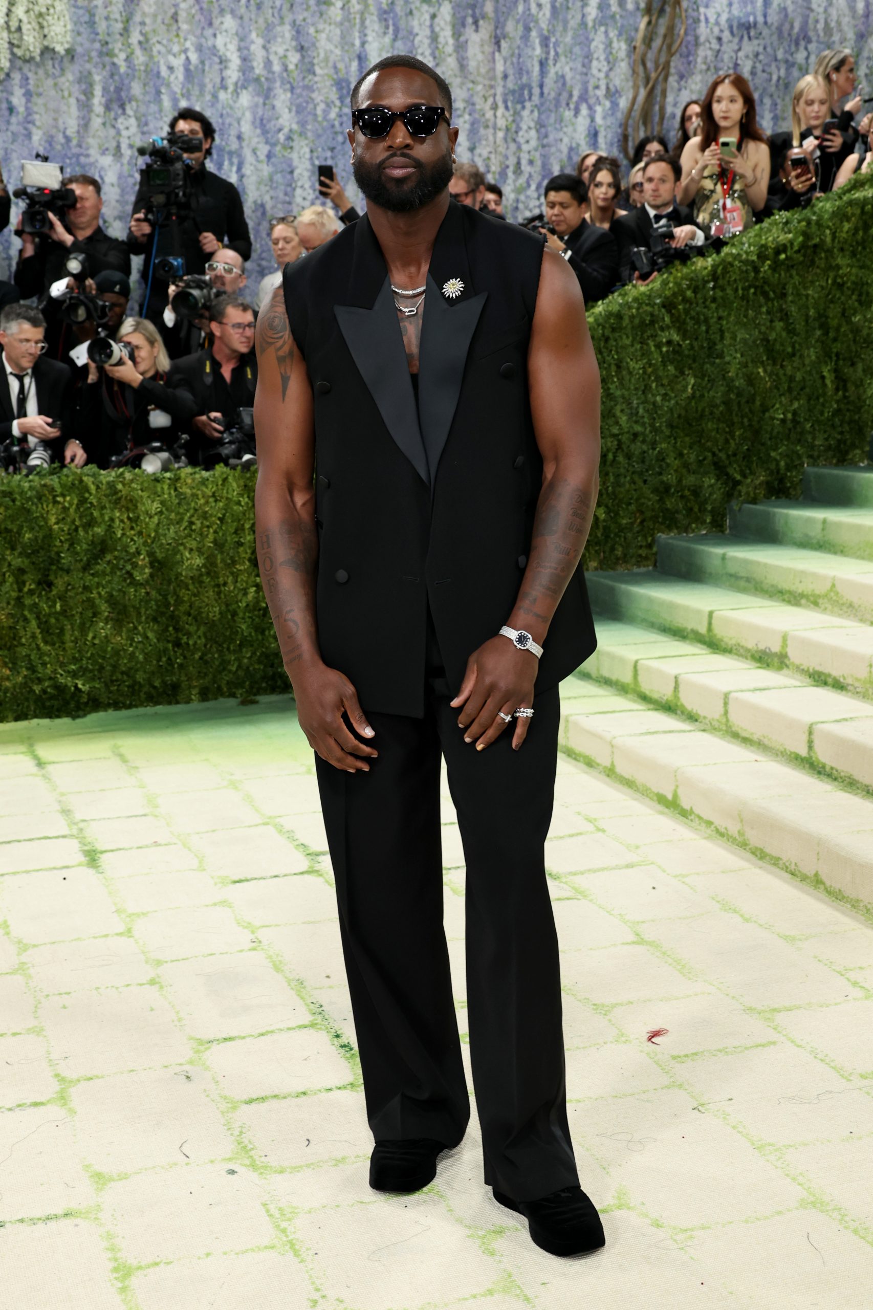 NEW YORK, NEW YORK - MAY 04: Dwyane Wade attends the 2026 Met Gala celebrating "Costume Art" at the Metropolitan Museum of Art on May 04, 2026 in New York City. (Photo by Jamie McCarthy/Getty Images)