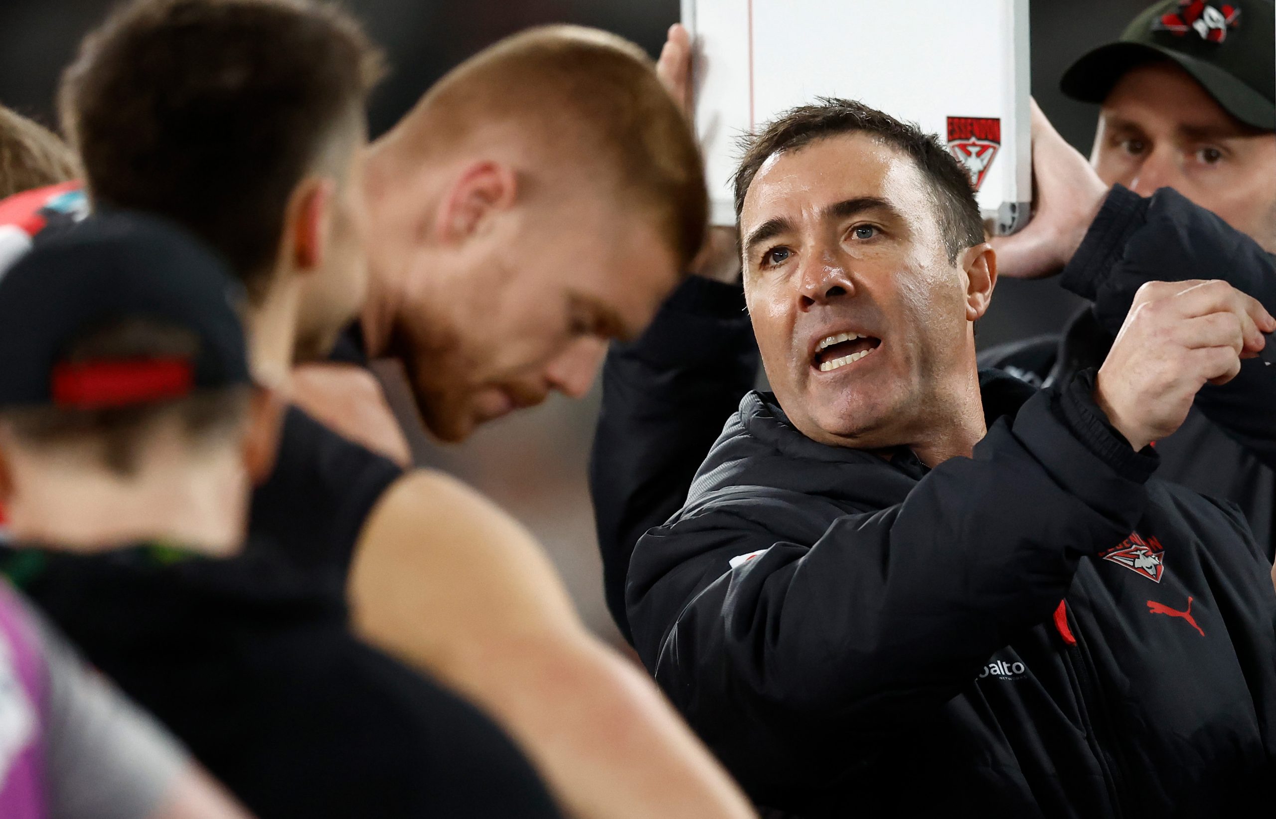 Essendon coach Brad Scott.