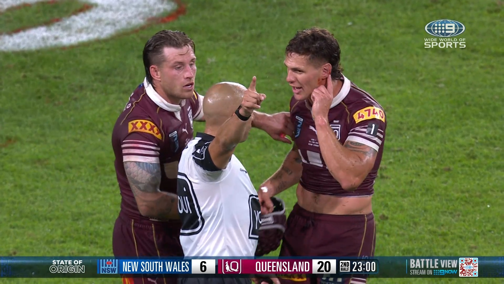 Ponga sent off for high hit on Koula